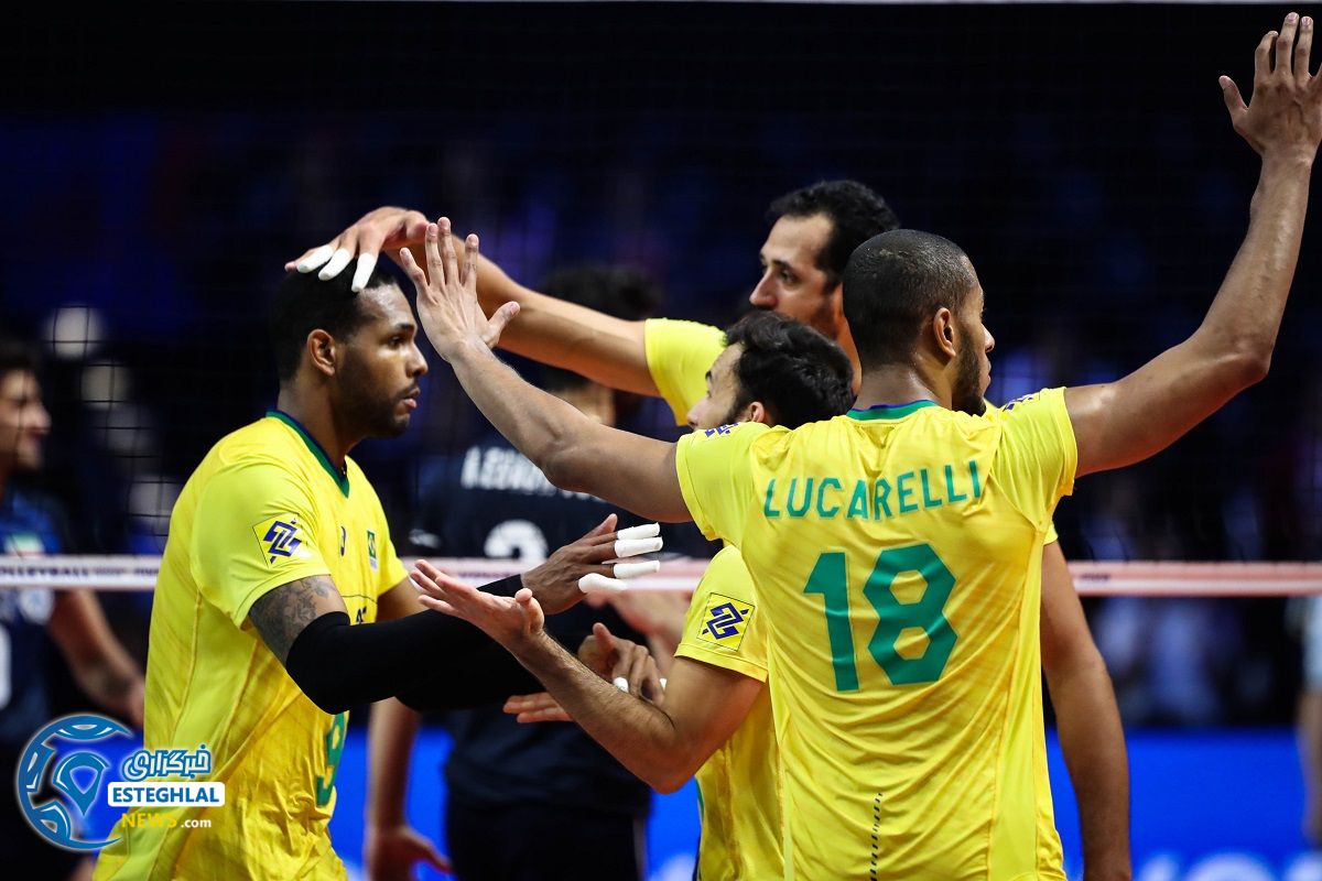 دیدار تیم ملی والیبال برزیل و ایران