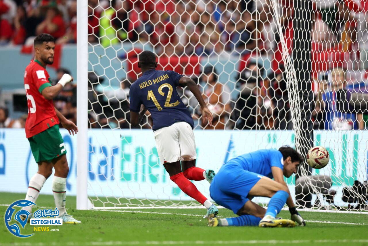 فرانسه 2-0 مراکش&nbsp;&nbsp;