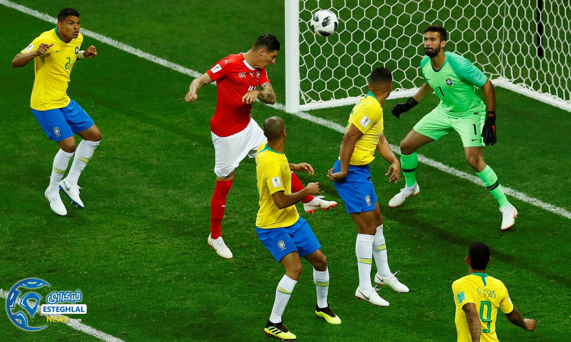 دیدار برزیل و سوئیس