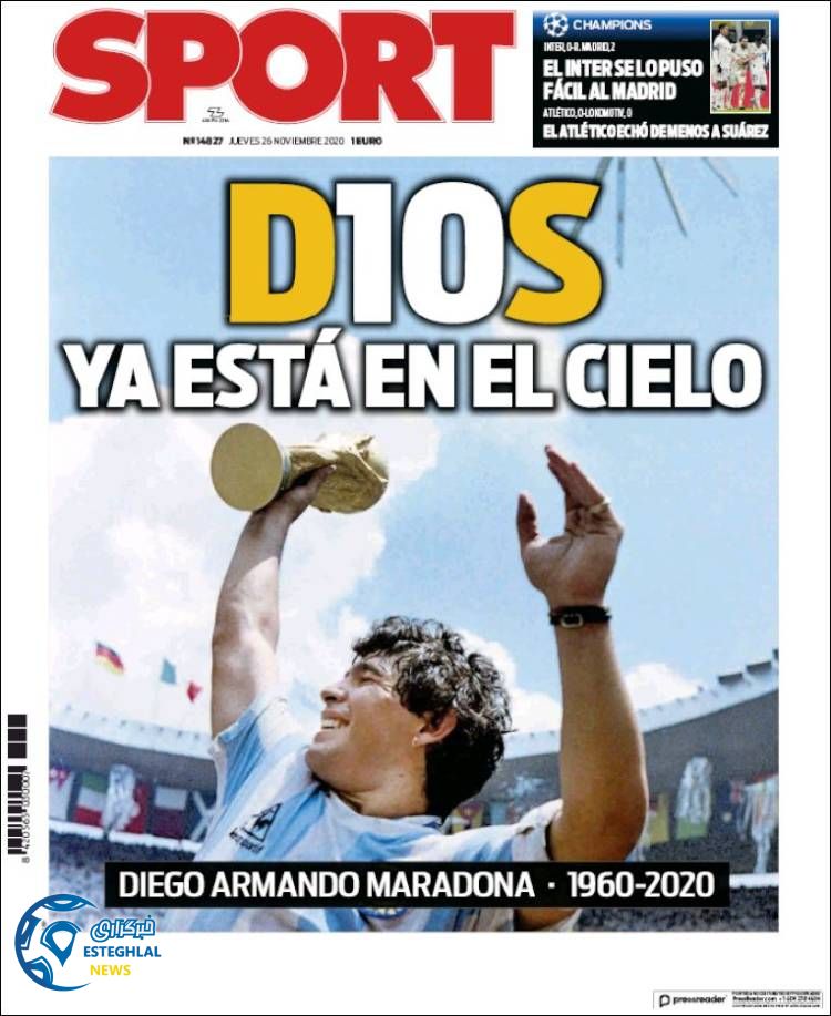 روزنامه ورزشی اسپورت پنجشنبه 6 آذر 1399