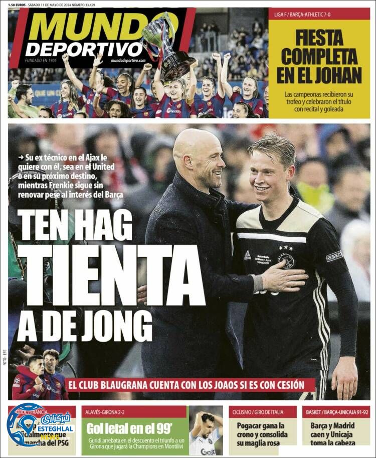 روزنامه ورزشی موندو دپورتیوو شنبه 22 اردیبهشت 1403 