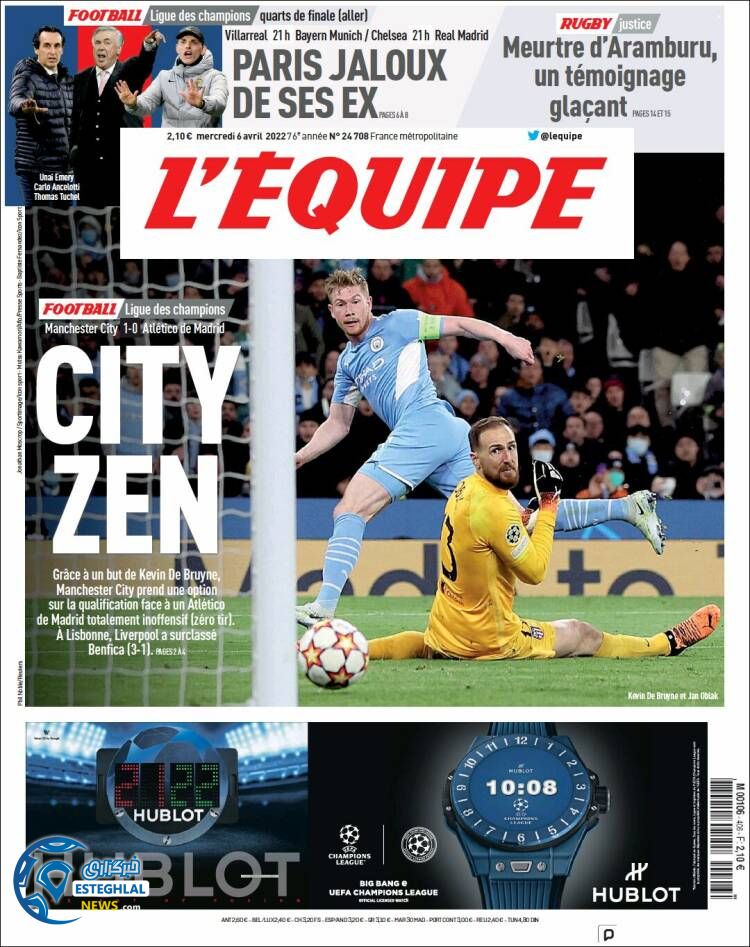 روزنامه ورزشی اکیپ چهارشنبه 17 فروردین 1401