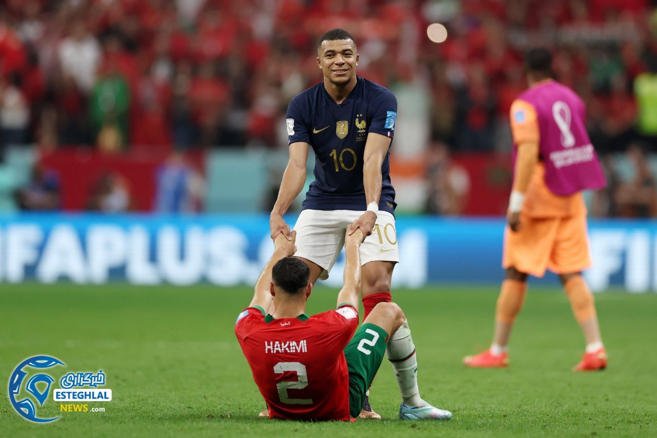 فرانسه 2-0 مراکش&nbsp;&nbsp;