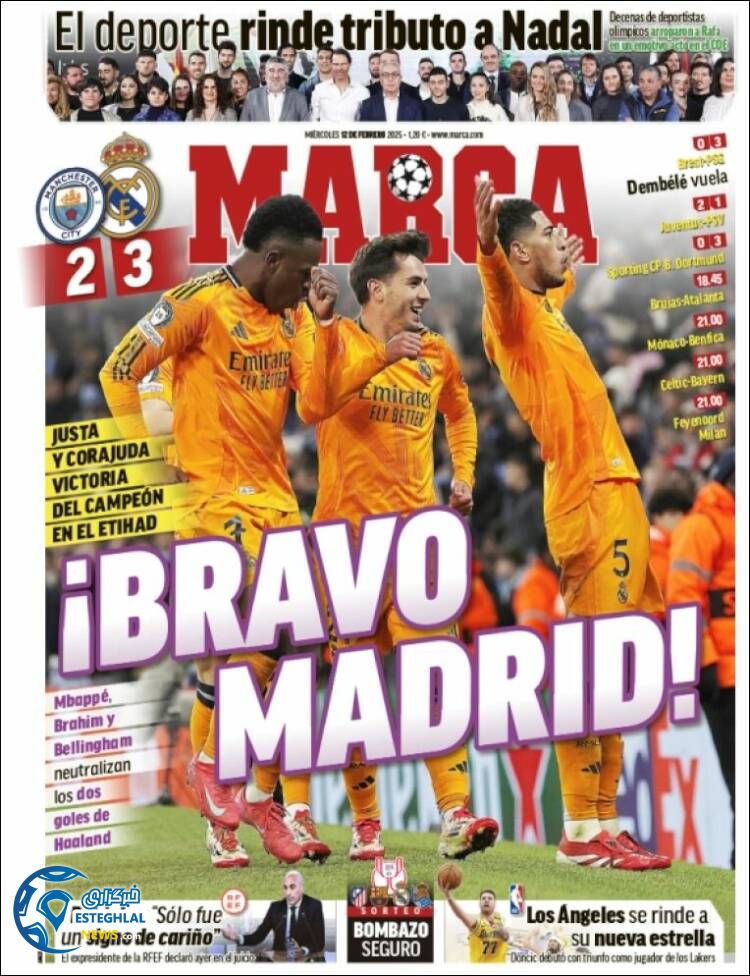 روزنامه  ورزشی  مارکا چهارشنبه 24 بهمن 1403 