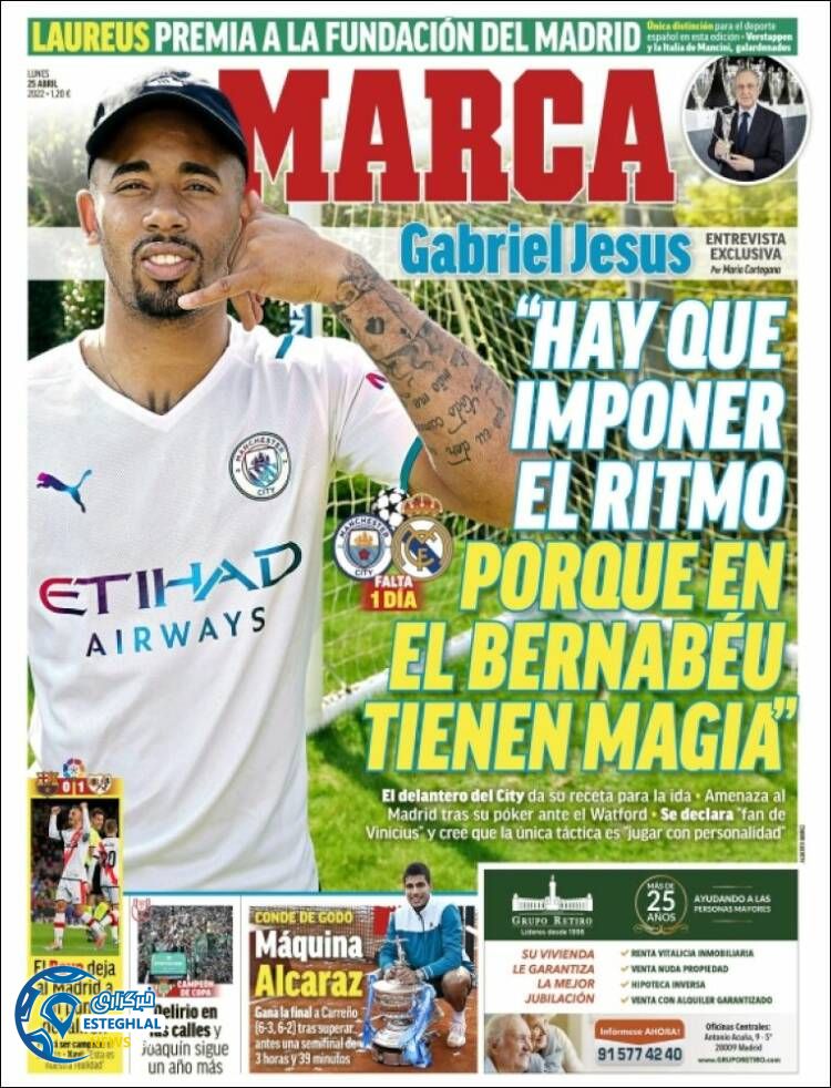 روزنامه ورزشی مارکا دوشنبه 5 اردیبهشت 1401