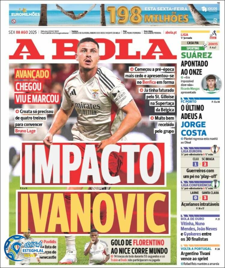 روزنامه ورزشی آبولا جمعه 17 مرداد 1404 