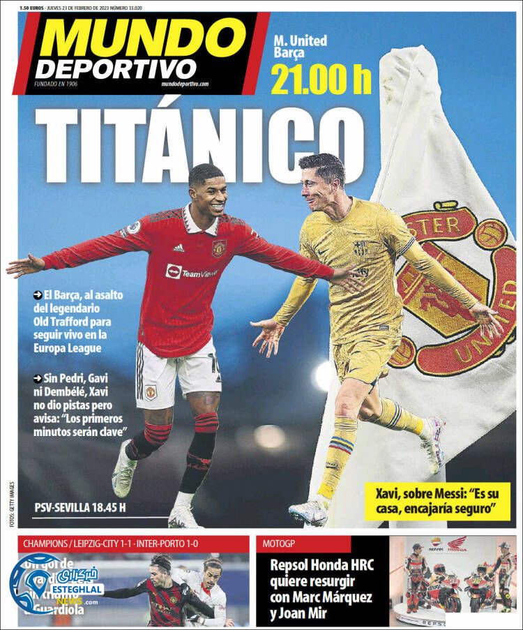 روزنامه  ورزشی موندو دپورتیوو پنجشنبه 4 اسفند 1401 