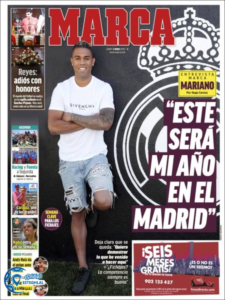 روزنامه ورزشی مارکا دوشنبه 13 خرداد 1398