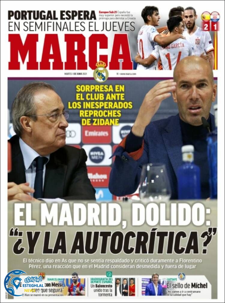 روزنامه ورزشی مارکا سه شنبه 11 خرداد 1400