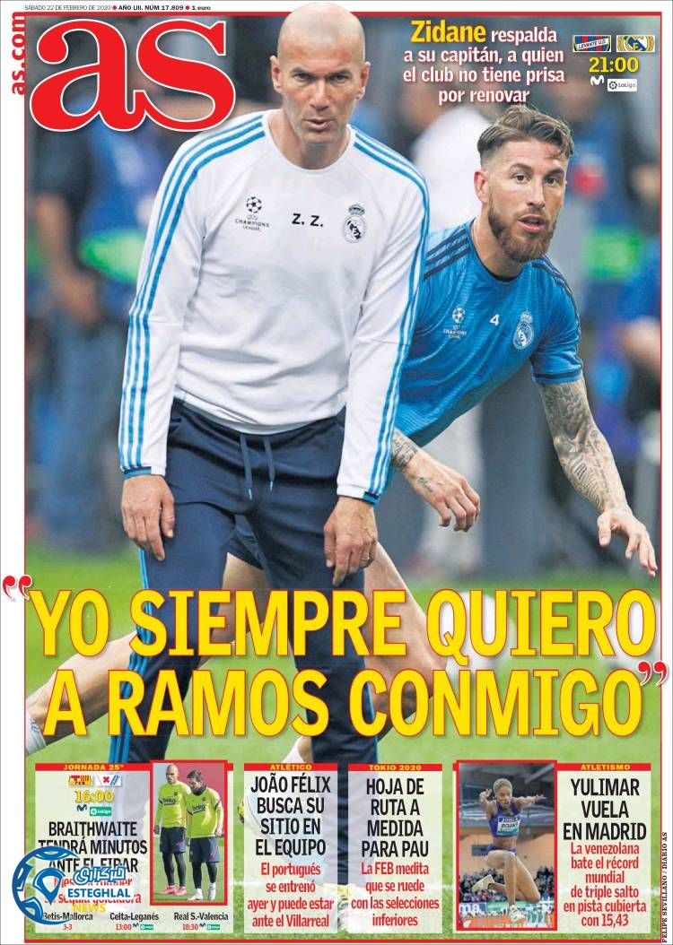 روزنامه ورزشی آاس شنبه 3 اسفند 1398