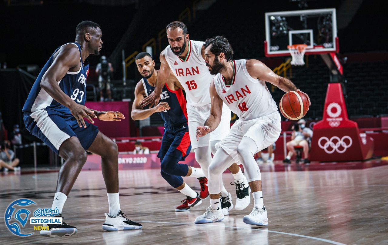 بسکتبال ایران و فرانسه
