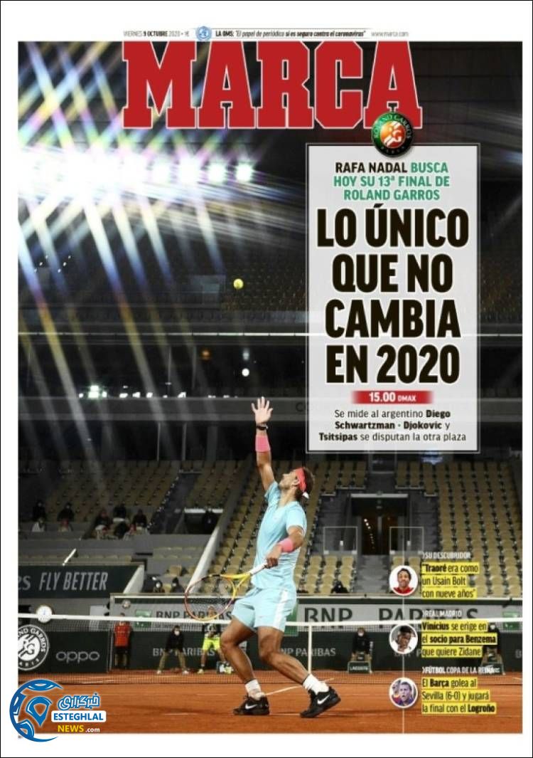 روزنامه ورزشی مارکا جمعه 18 مهر 1399