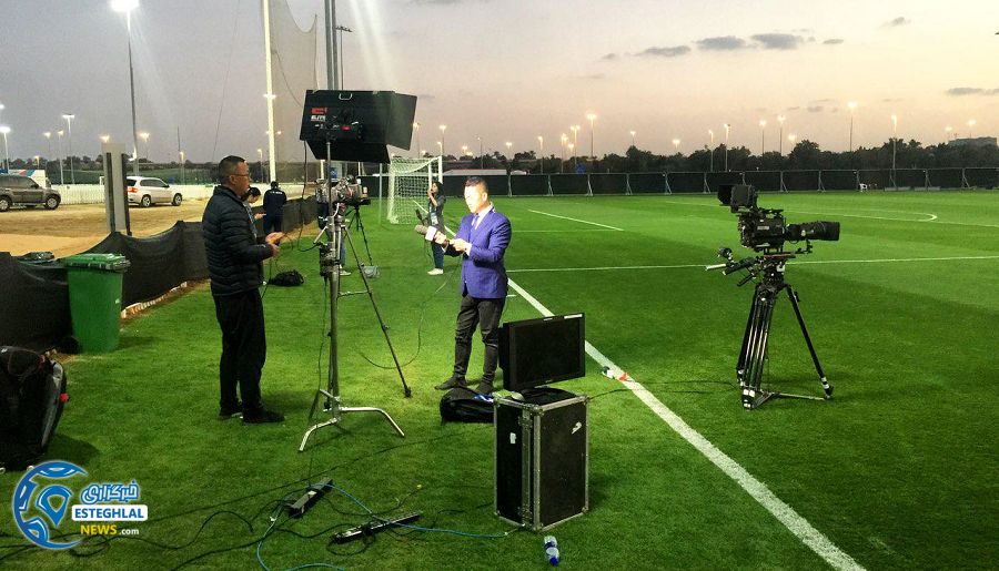 تمرین تیم ملی فوتبال در امارات