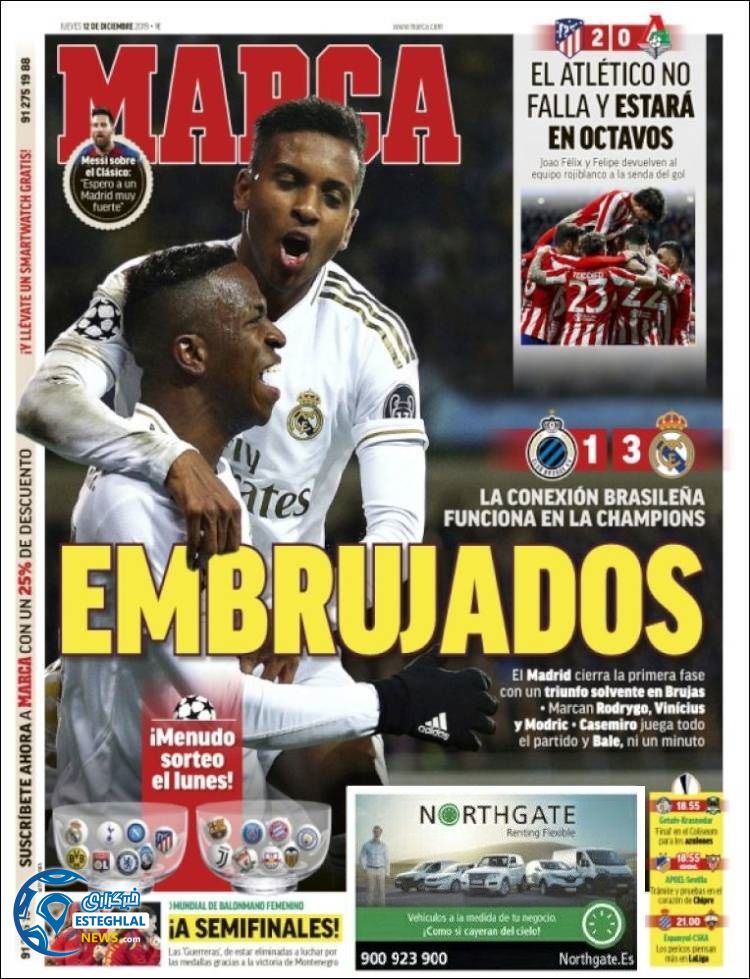 روزنامه ورزشی مارکا پنجشنبه 21 آذر 1398