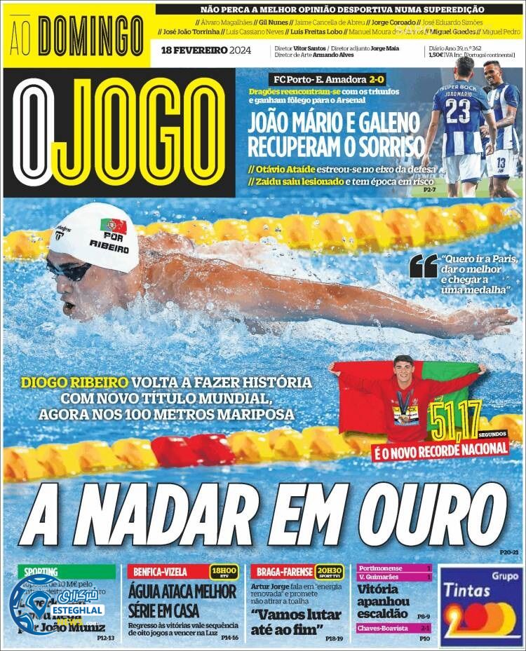 روزنامه ورزشی اوجوگو یکشنبه 29 بهمن 1402 