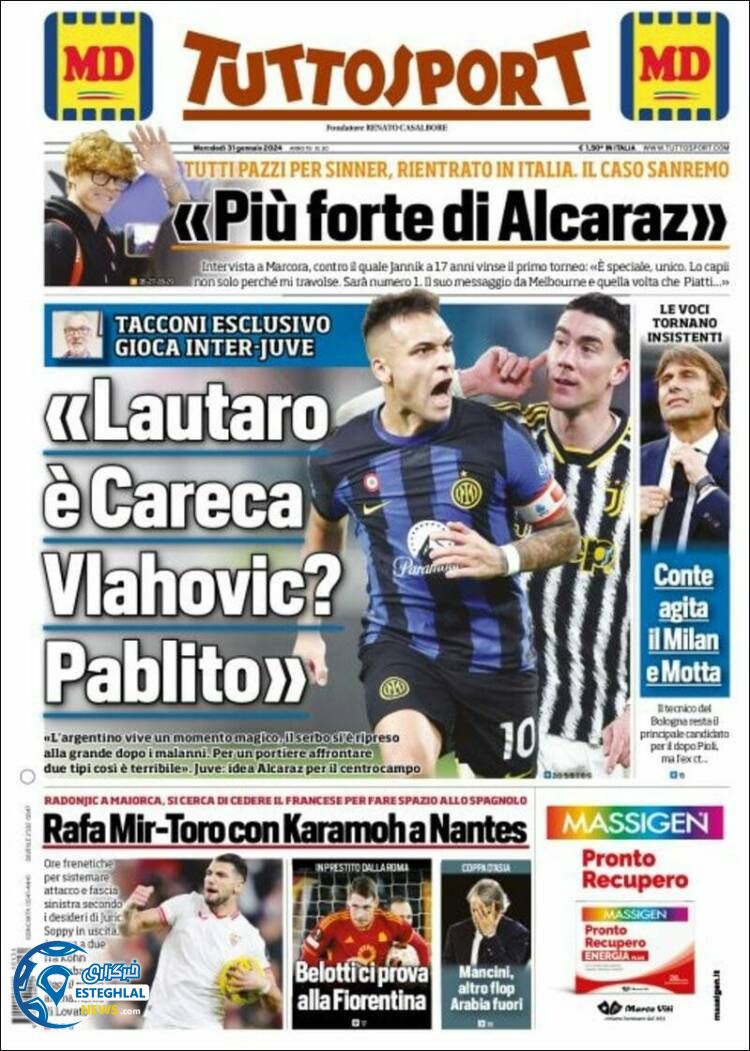 روزنامه ورزشی توتو اسپورت چهارشنبه 11 بهمن 1402