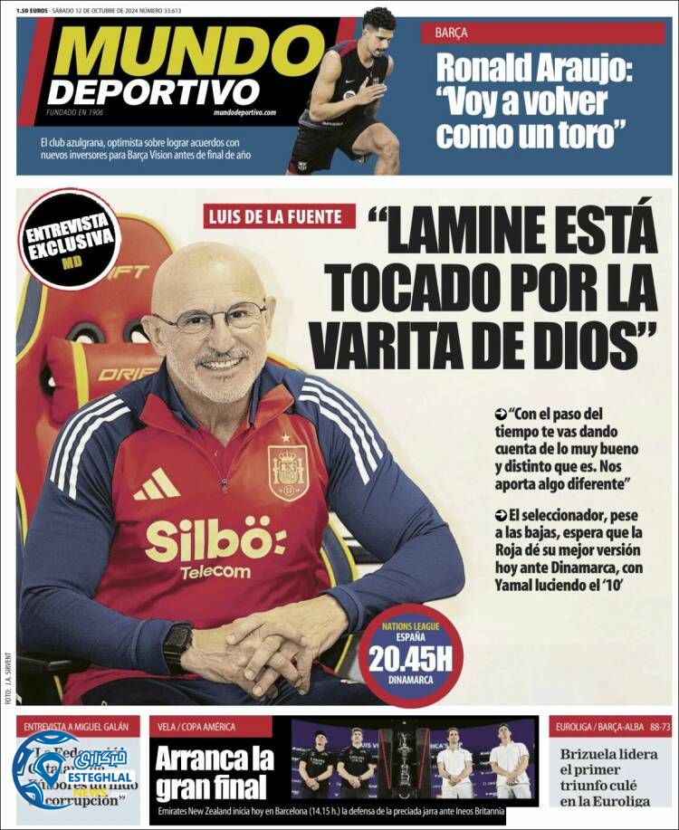 روزنامه ورزشی موندو دپورتیوو شنبه 21 مهر 1403 