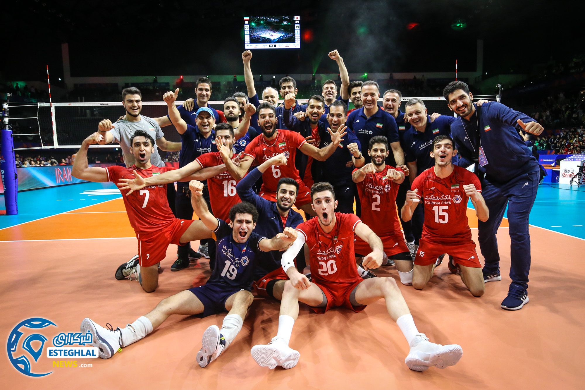 دیدار تیم های ملی والیبال ژاپن و ایران