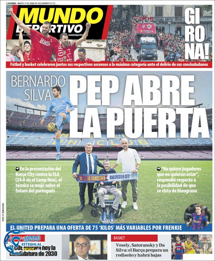 روزنامه ورزشی موندو دپورتیوو سه شنبه 31 خرداد 1401