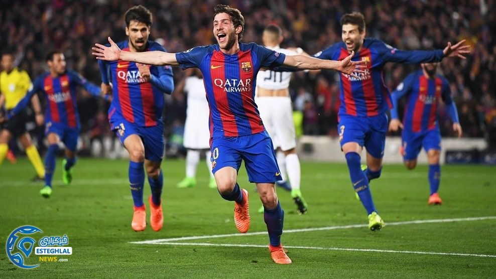 لیگ قهرمانان اروپا دیدار بارسلونا و پاری سن ژرمن