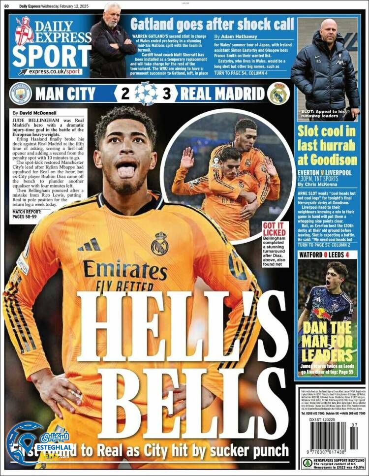 روزنامه  ورزشی اکسپرس اسپورت چهارشنبه 24 بهمن 1403 