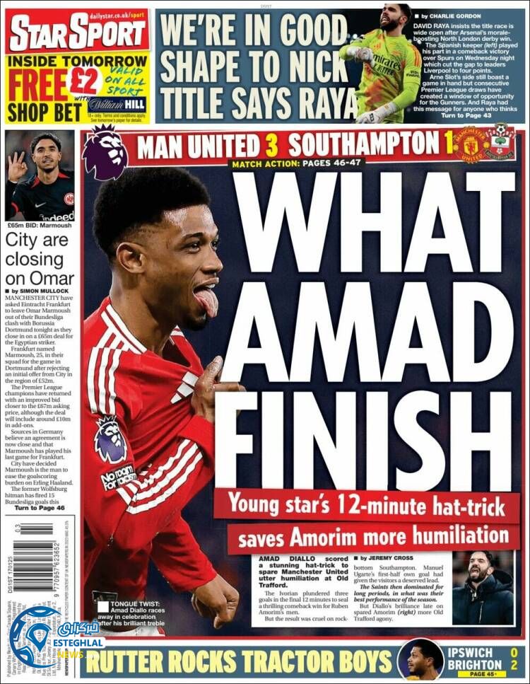 روزنامه ورزشی استار اسپورت جمعه 28 دی 1403