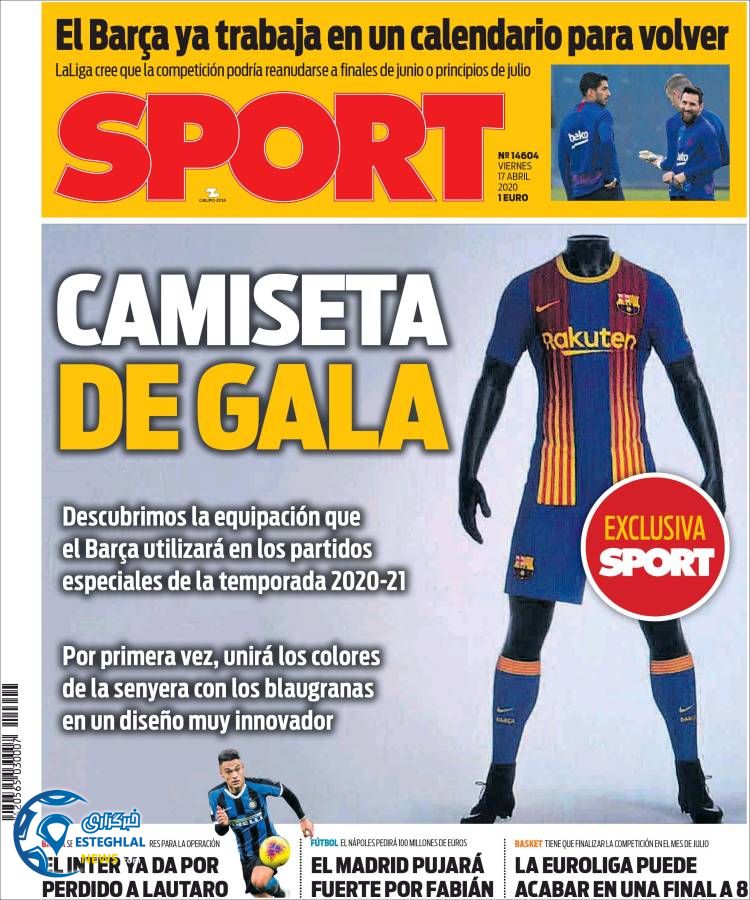 روزنامه ورزشی اسپورت جمعه 29 فروردین 1399