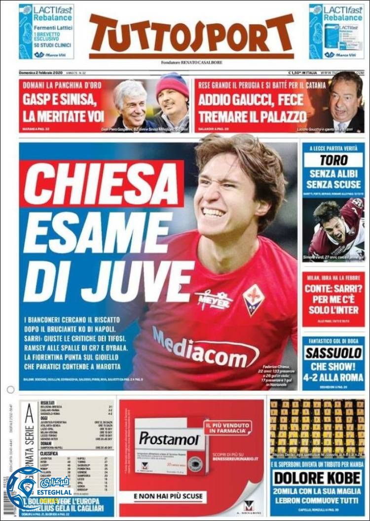 روزنامه ورزشی توتو اسپورت یکشنبه 13 بهمن 1398