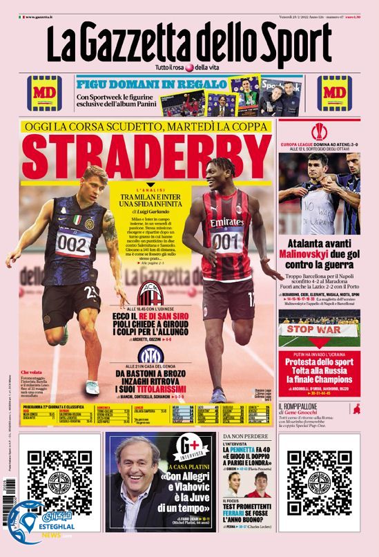 روزنامه ورزشی گاتزتا دلو اسپورت جمعه 6 اسفند 1400