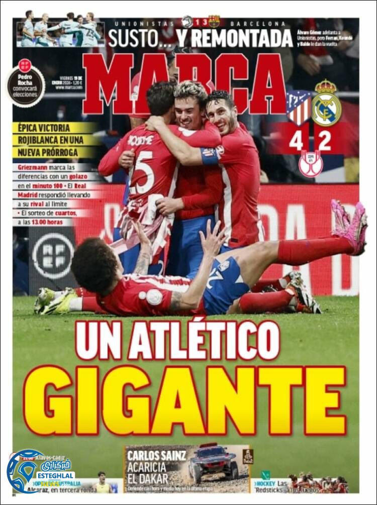 روزنامه ورزشی مارکا جمعه 29 دی 1402 