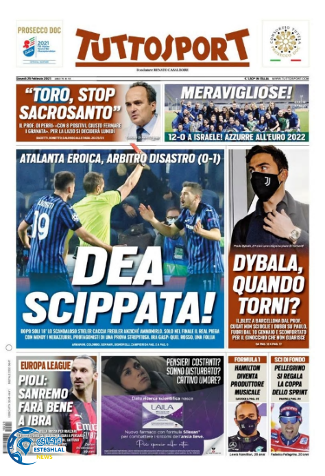 روزنامه ورزشی توتو اسپورت پنجشنبه 7 اسفند 1399