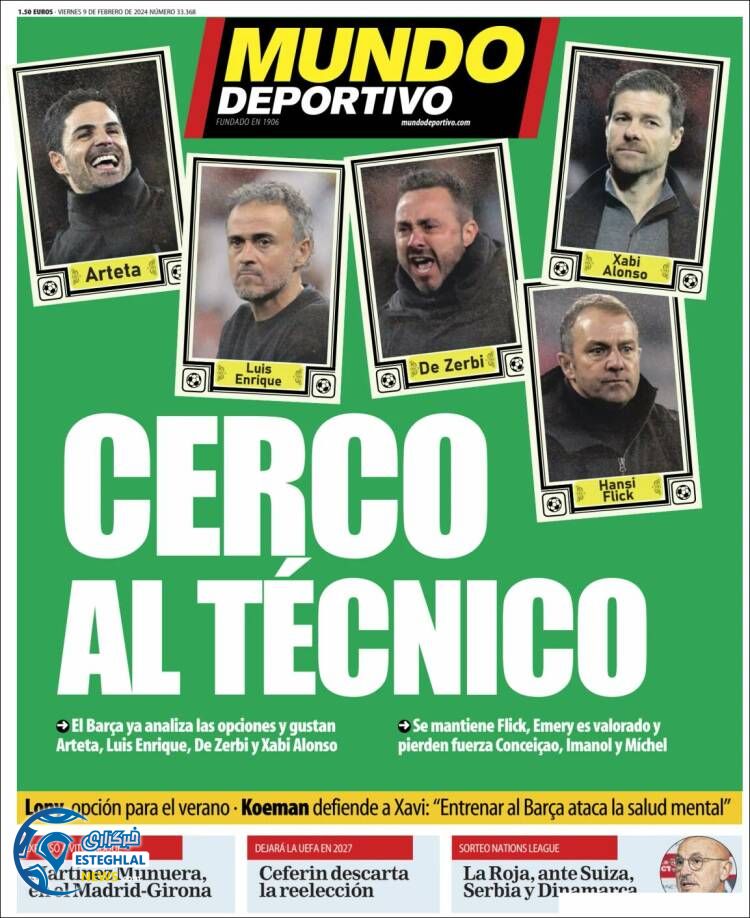 روزنامه ورزشی موندو دپورتیوو جمعه 20 بهمن 1402 