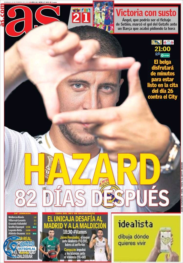 روزنامه ورزشی آاس یکشنبه 27 بهمن 1398