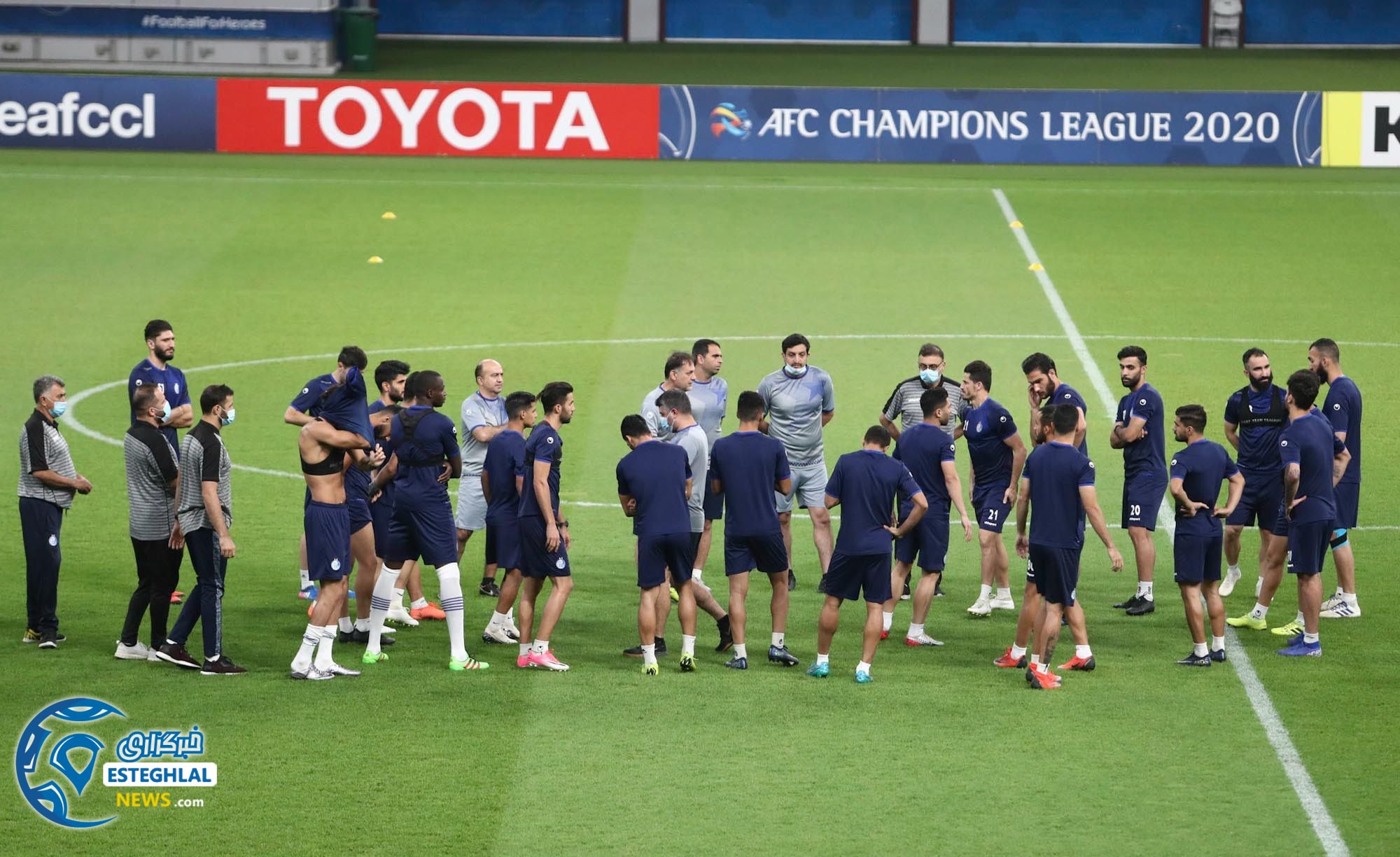 تمرین استقلال در دوحه