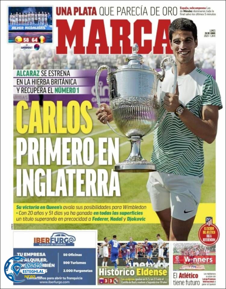 روزنامه ورزشی مارکا دوشنبه 5 تیر 1402 