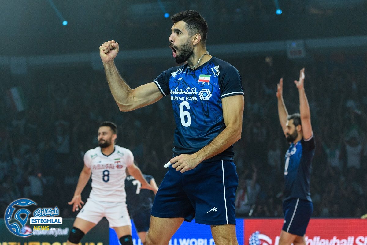 دیدار تیم های ملی والیبال برزیل و ایران