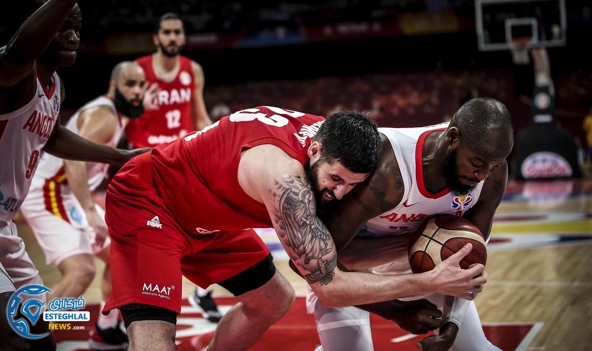 دیدار تیم ملی بسکتبال ایران و آنگولا