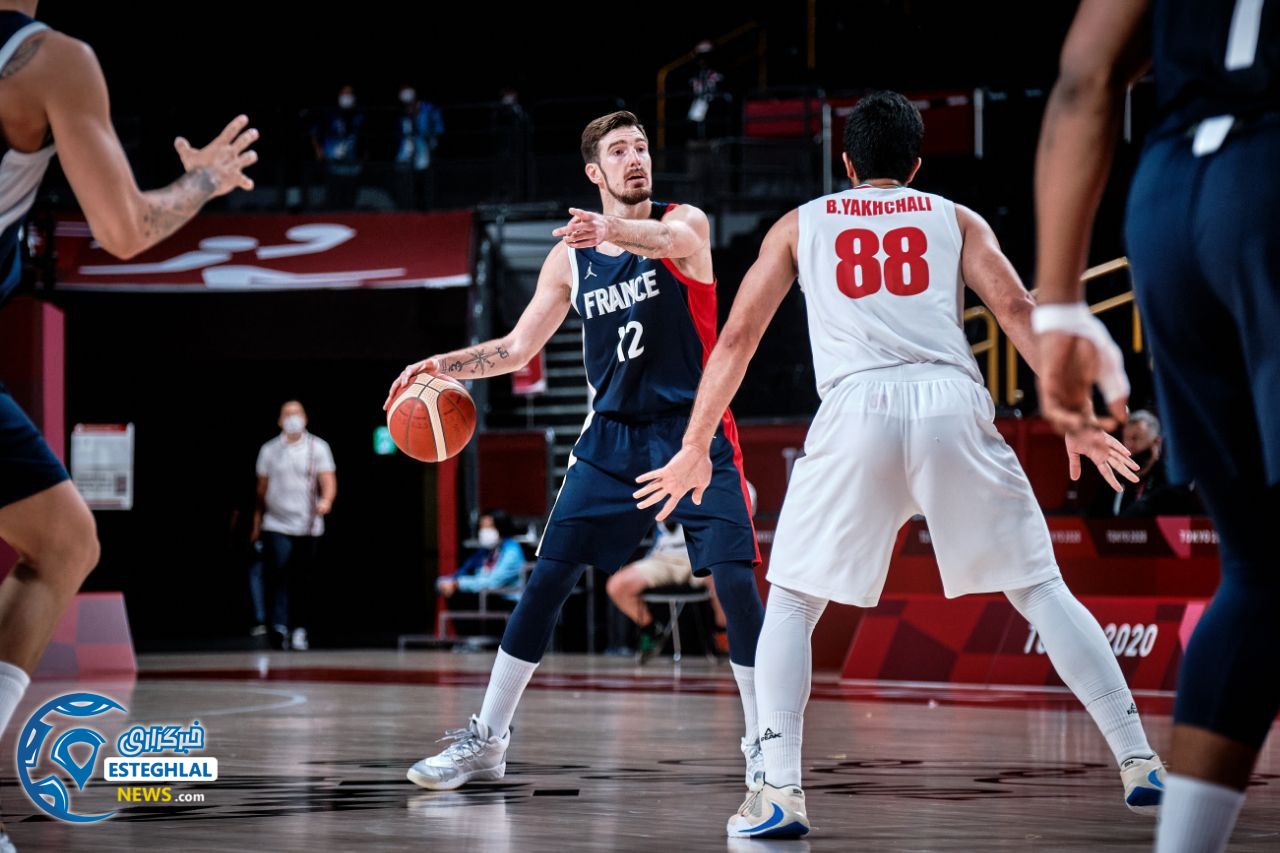 بسکتبال ایران و فرانسه