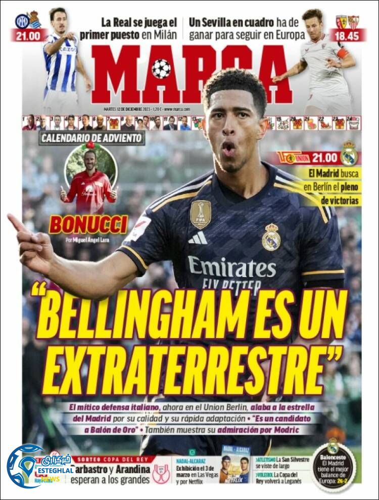 روزنامه ورزشی مارکا سه شنبه 21 آذر 1402 