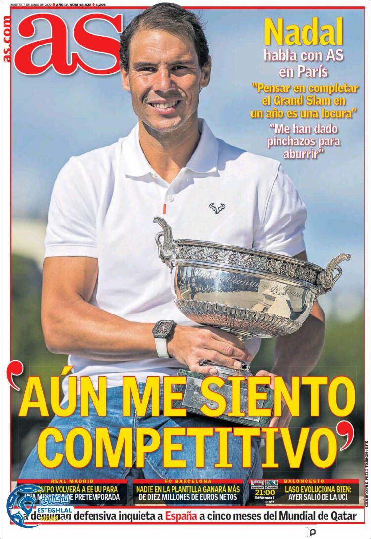 روزنامه ورزشی آ اس سه شنبه 17 خرداد 1401