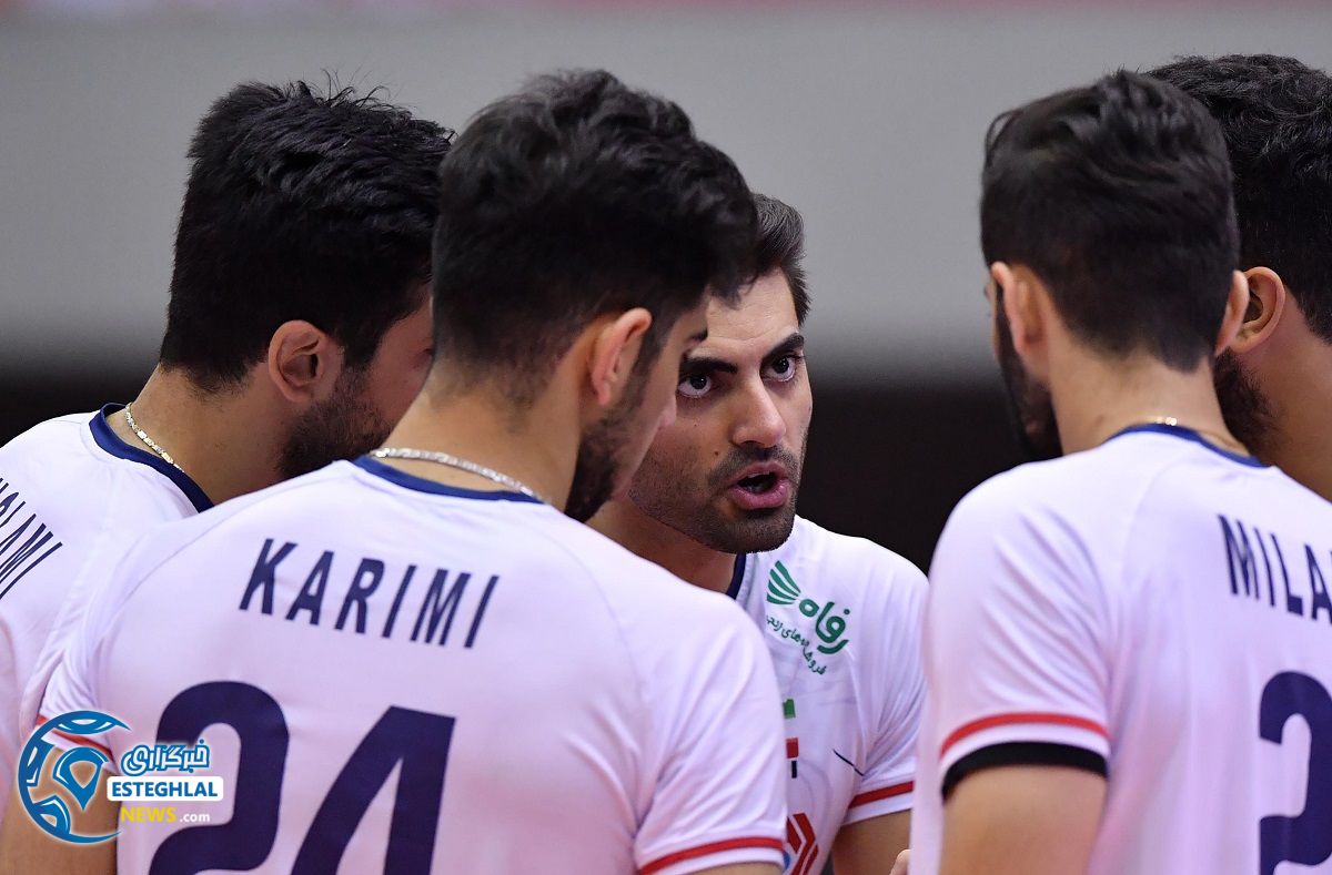 دیدار تیم های ملی والیبال امریکا و ایران 
