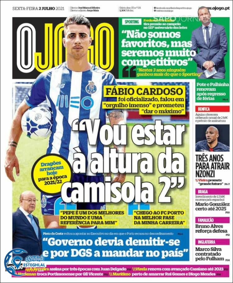 روزنامه ورزشی اوجوگو جمعه 11 تیر 1400