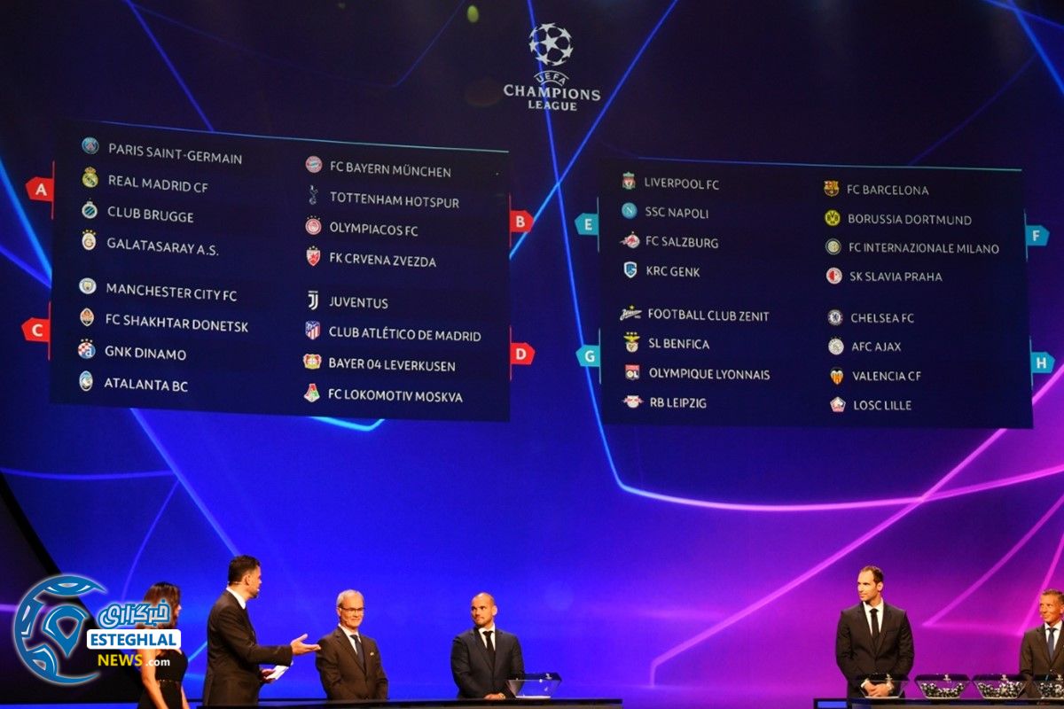 مراسم قرعه کشی لیگ قهرمانان اروپا