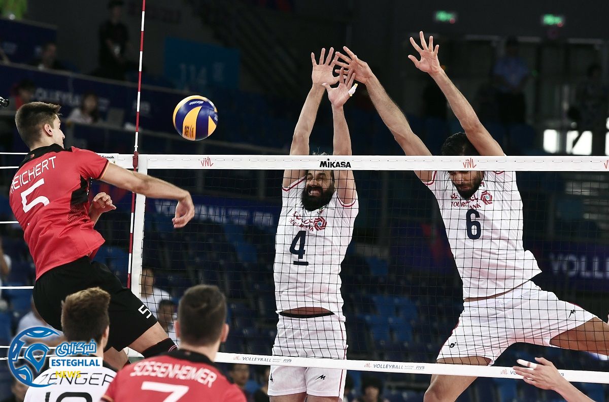 دیدار تیم ملی والیبال ایران و آلمان