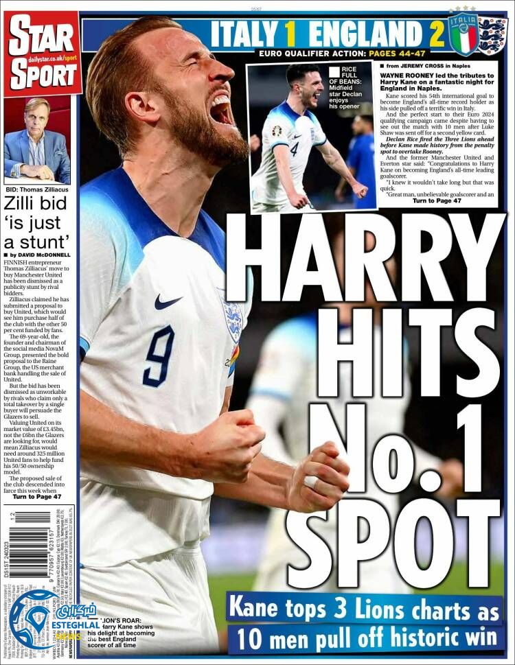 روزنامه ورزشی استار اسپورت جمعه 4 فروردین 1402 