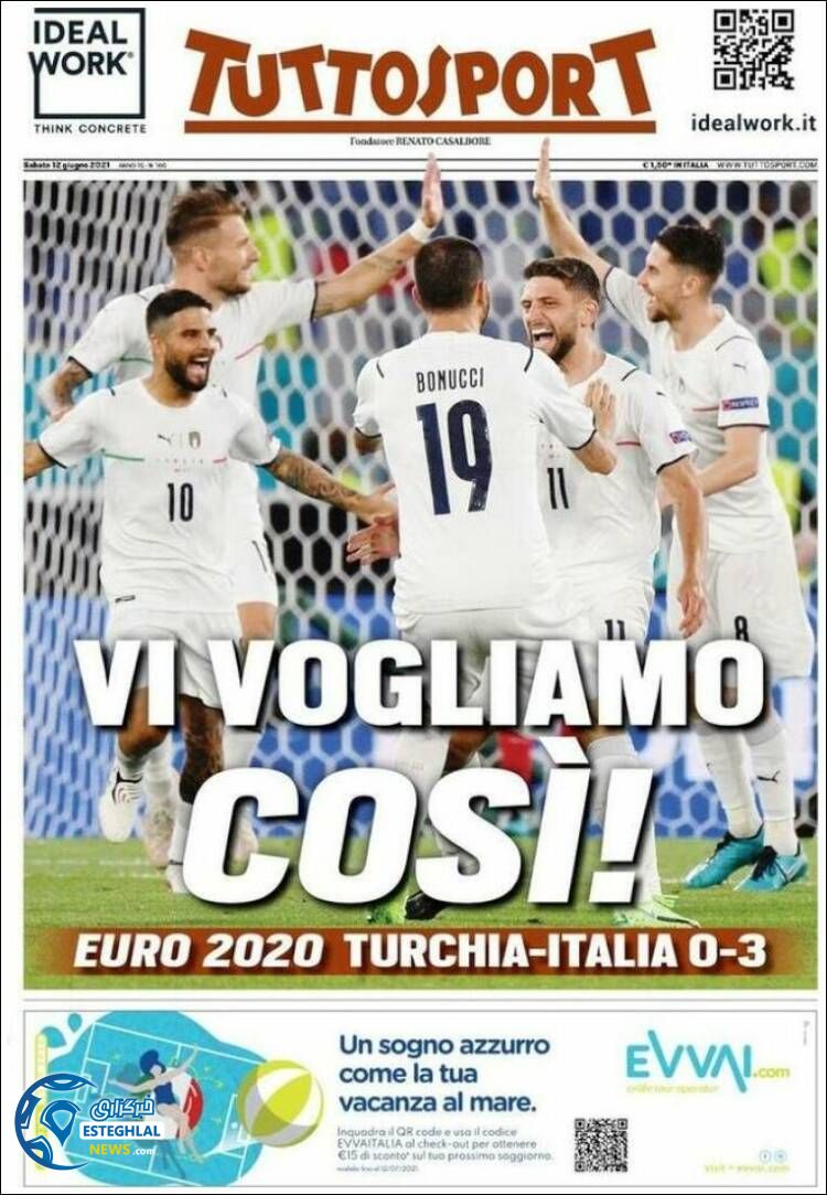 روزنامه ورزشی توتو اسپورت شنبه 22 خرداد 1400