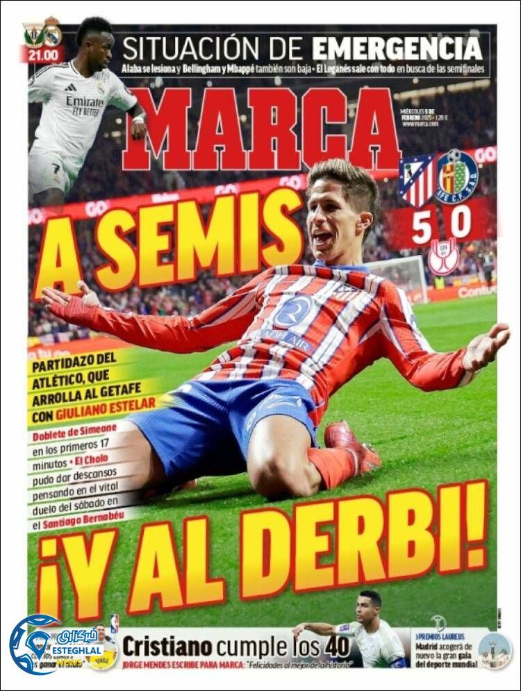 روزنامه  ورزشی مارکا چهارشنبه 17 بهمن 1403 