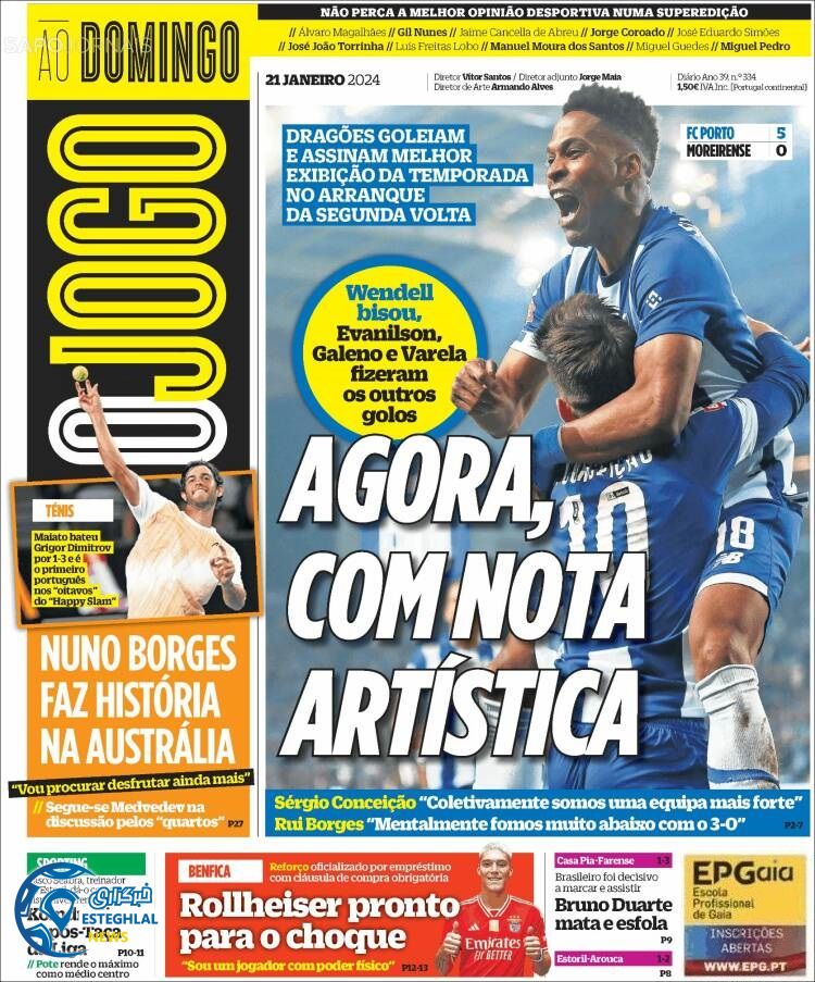 روزنامه ورزشی  اوجوگو یکشنبه 1 بهمن 1402 