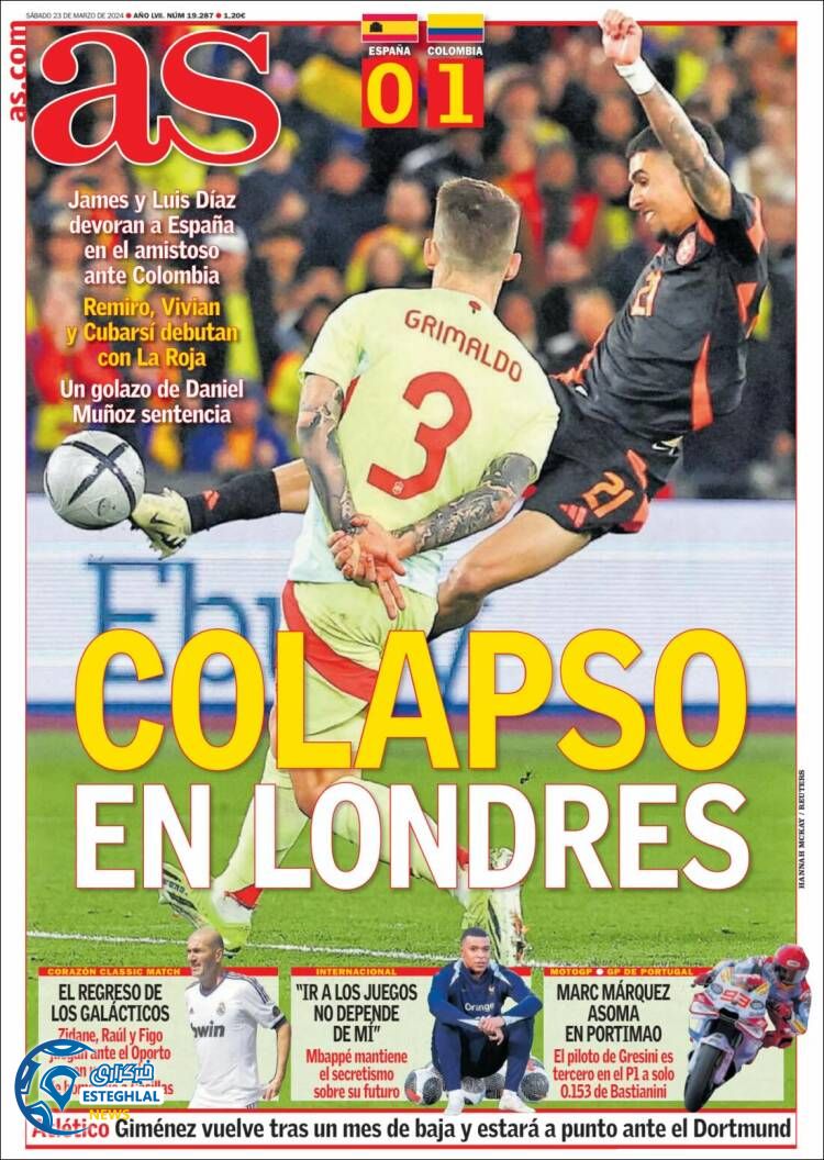 روزنامه ورزشی آ اس شنبه 4 فروردین 1403 