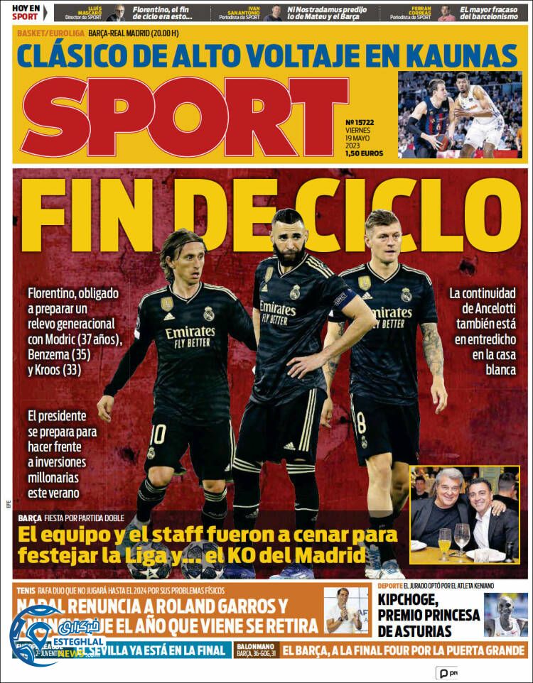 روزنامه اسپورت جمعه 29 اردیبهشت 1402 